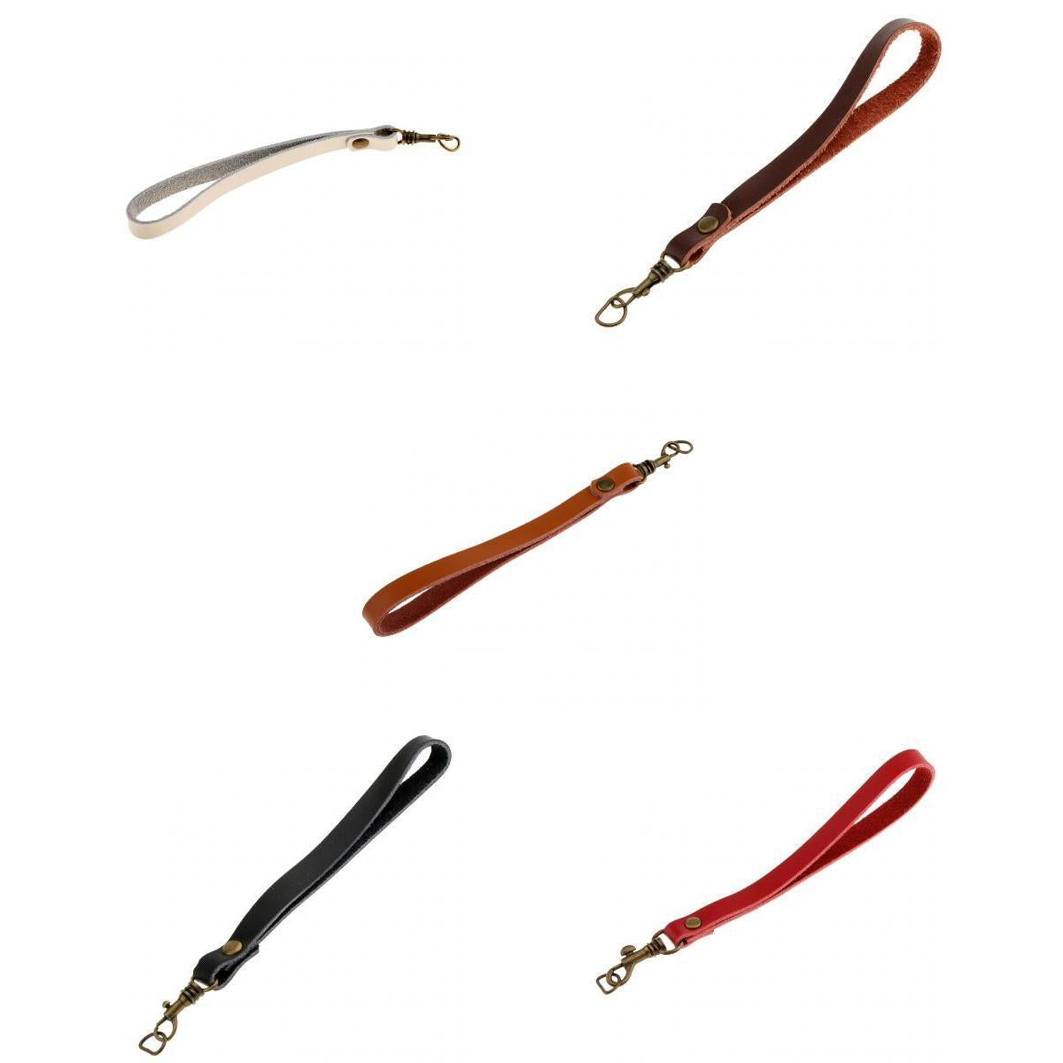 4pieces Replacement Genuine Leather Wrist Strap Clutch Wristlet Purse Strap