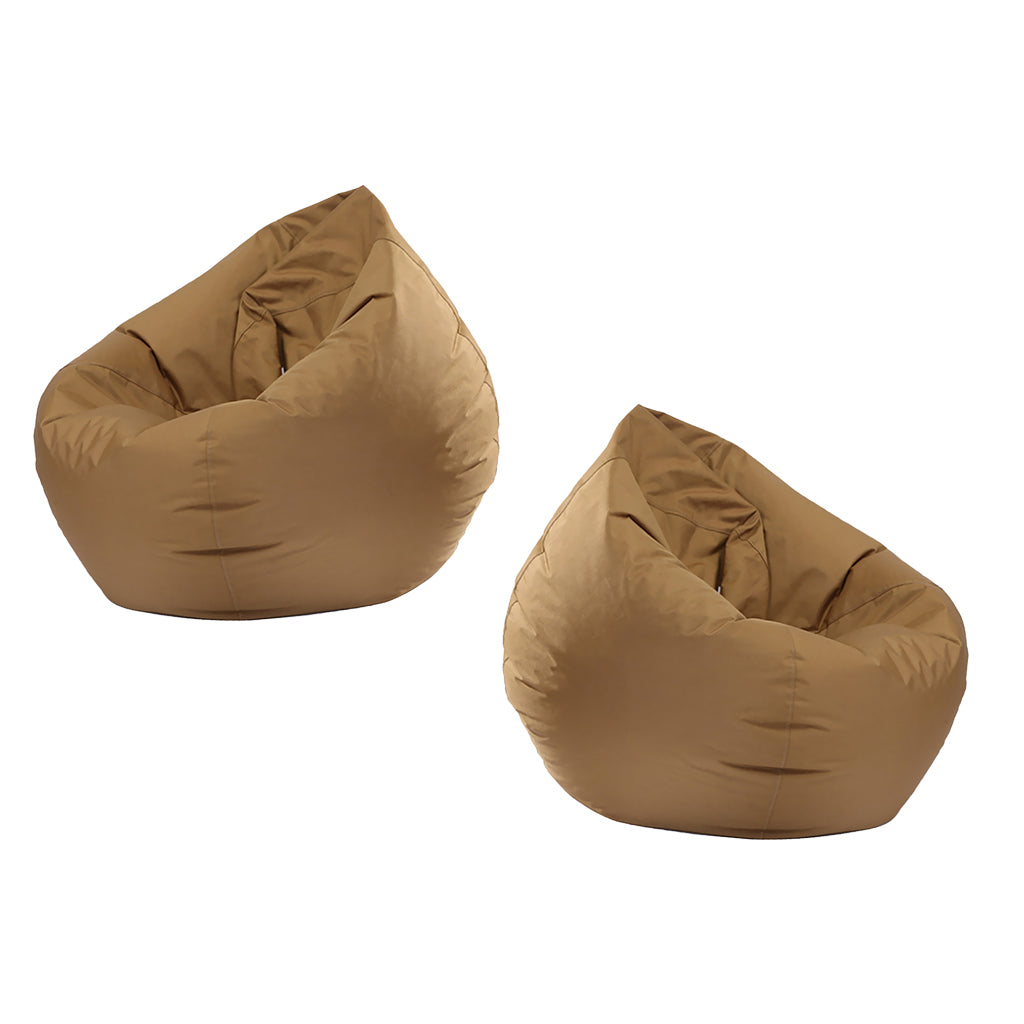 2 Pieces Waterproof Stuffed Animal Storage Bean Bag Cover Coffee
