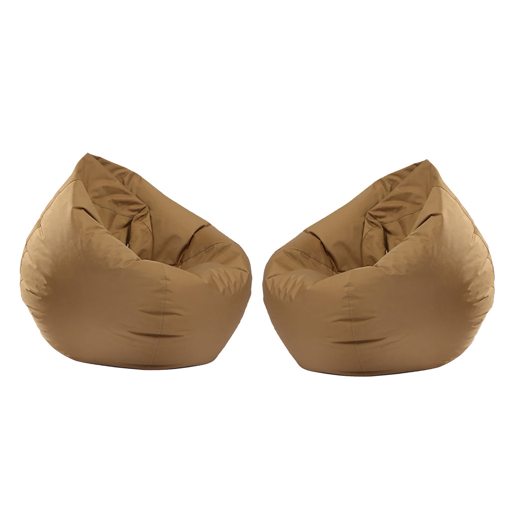 2 Pieces Waterproof Stuffed Animal Storage Bean Bag Cover Coffee