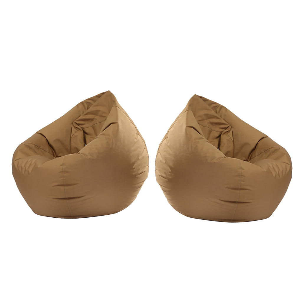 2 Pieces Waterproof Stuffed Animal Storage Bean Bag Cover Coffee