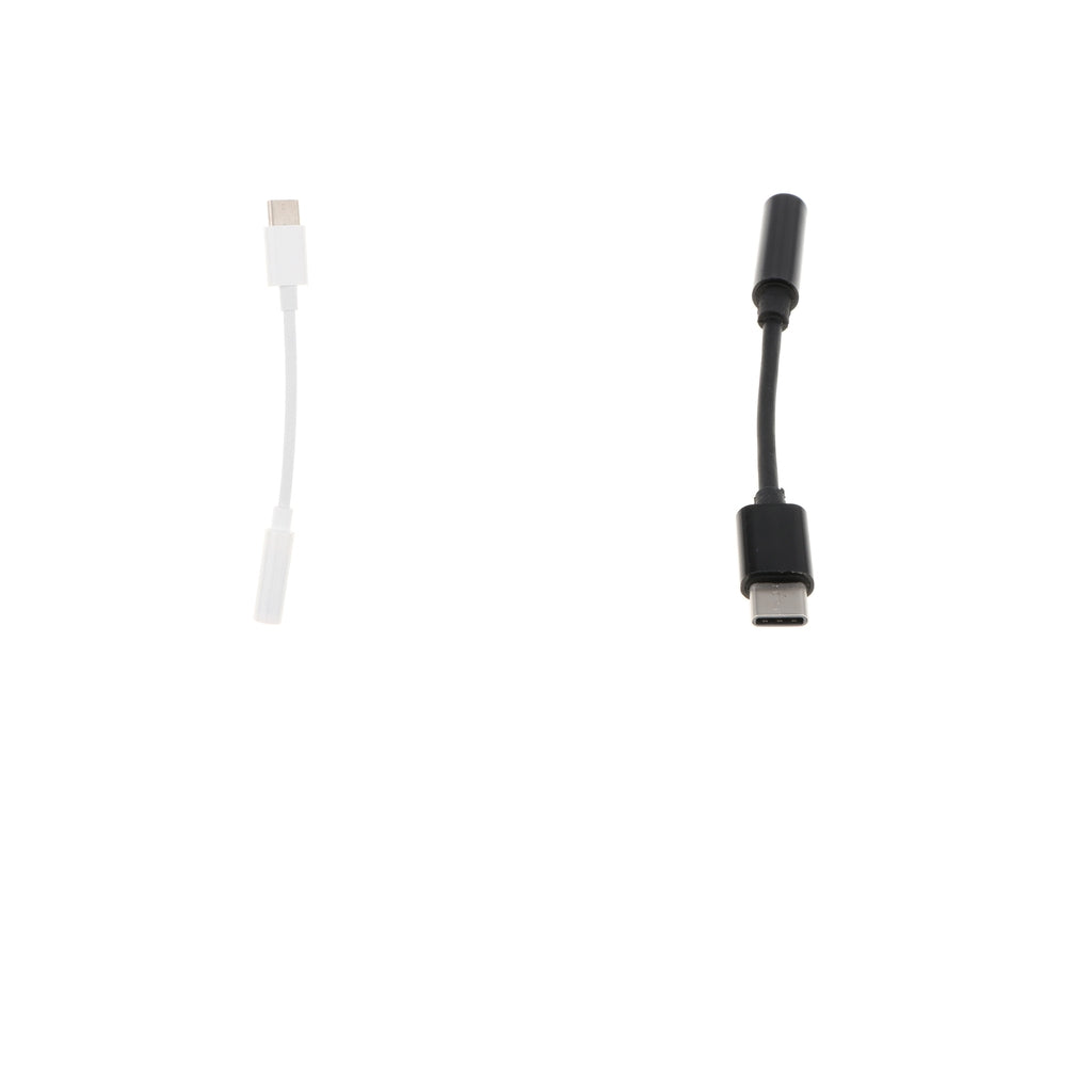 2 Pieces Type c To 3.5mm Audio Cable Adapter Aux Headphone Jack For Samsung
