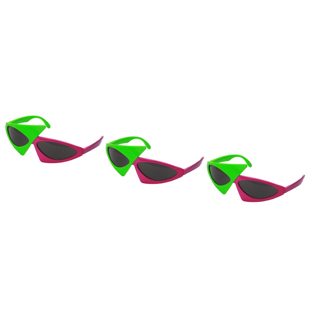 3 Novelty Sunglasses Alien Glasses Hip Hop Costume Party Props