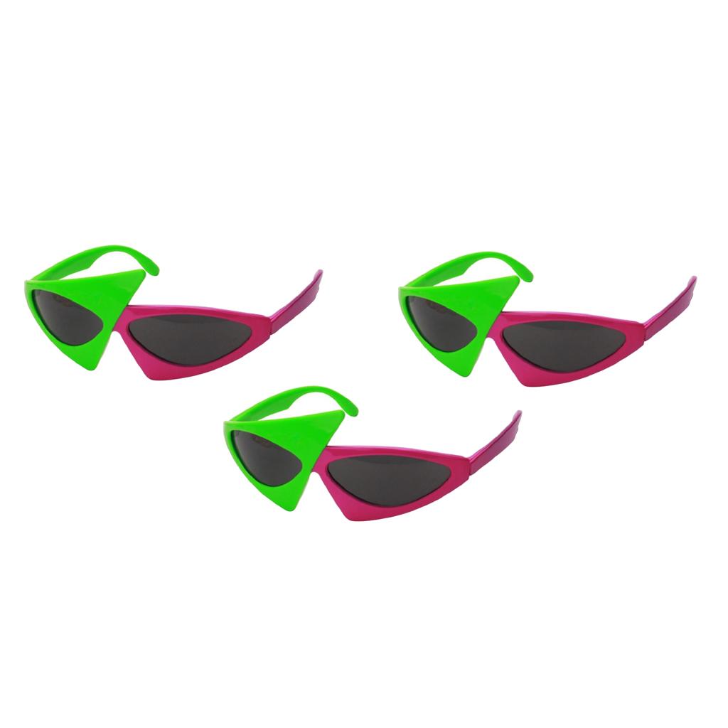 3 Novelty Sunglasses Alien Glasses Hip Hop Costume Party Props
