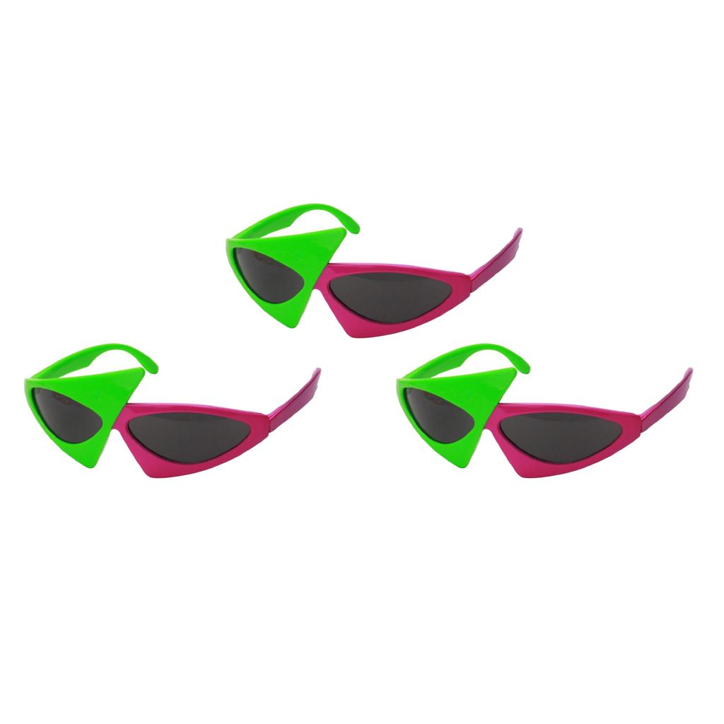 3 Novelty Sunglasses Alien Glasses Hip Hop Costume Party Props