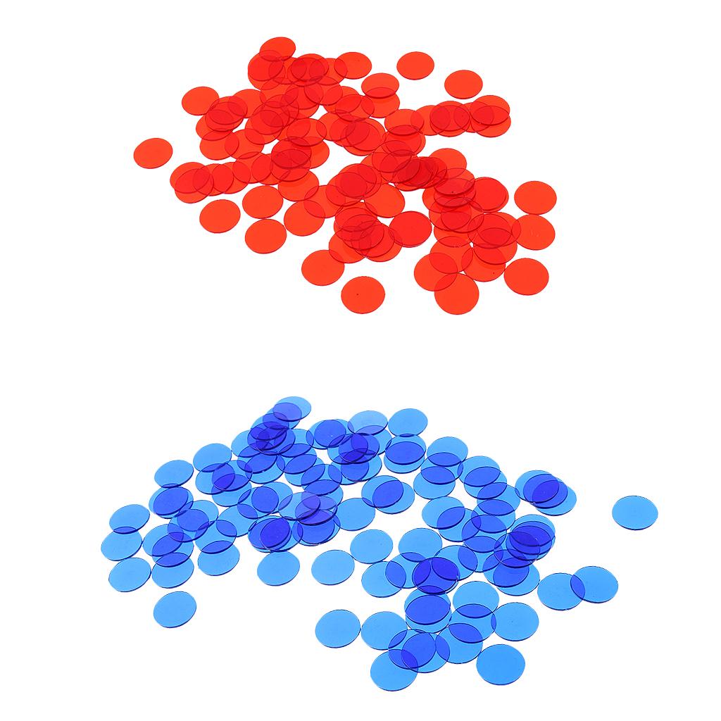1000 Pieces Translucent Bingo Chip 3/4 Inch for Bingo Game Cards