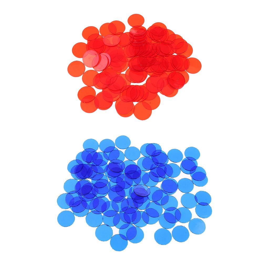 1000 Pieces Translucent Bingo Chip 3/4 Inch for Bingo Game Cards