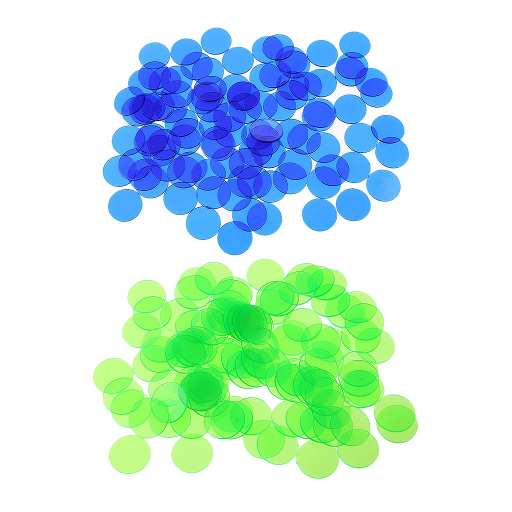 1000 Pieces Translucent Bingo Chip 3/4 Inch for Bingo Game Cards Games