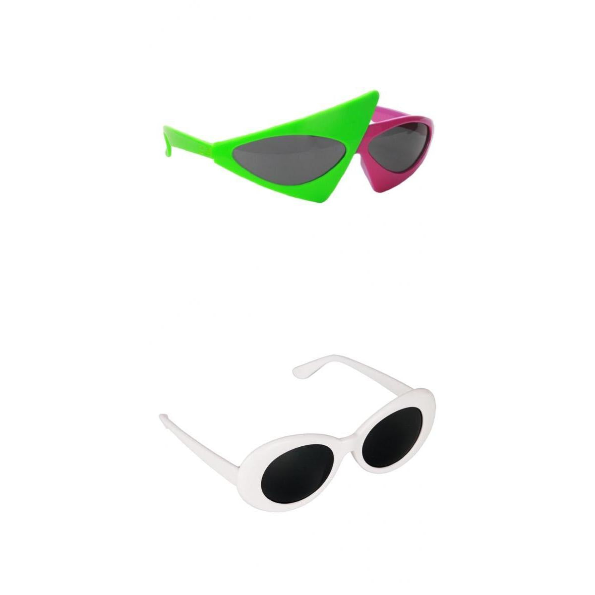 2/pack Novelty Sunglasses Clout Goggles Kurt Cobain Glasses