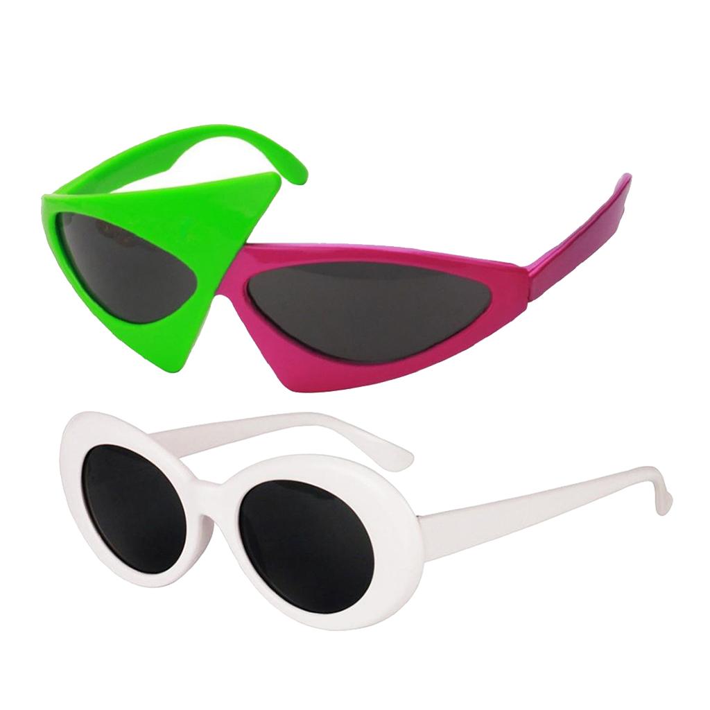 2/pack Novelty Sunglasses Clout Goggles Kurt Cobain Glasses