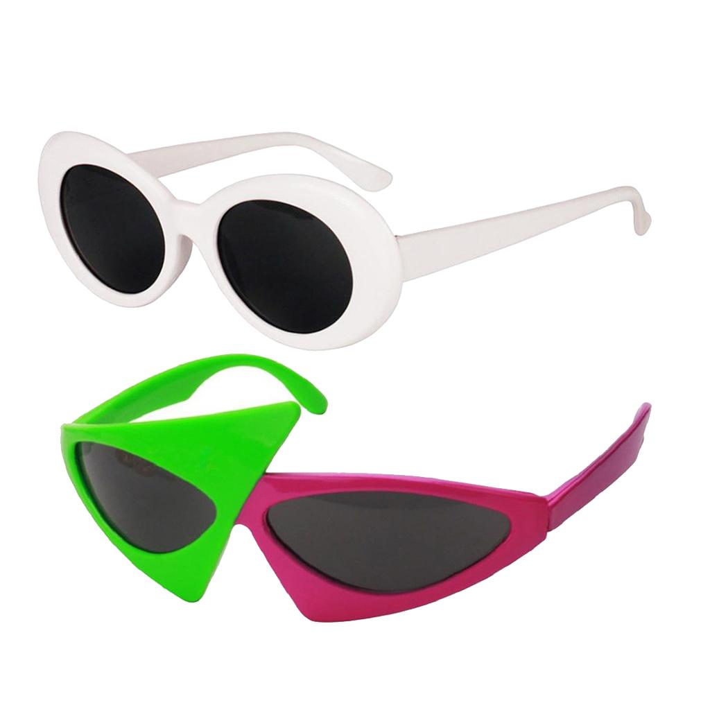 2/pack Novelty Sunglasses Clout Goggles Kurt Cobain Glasses