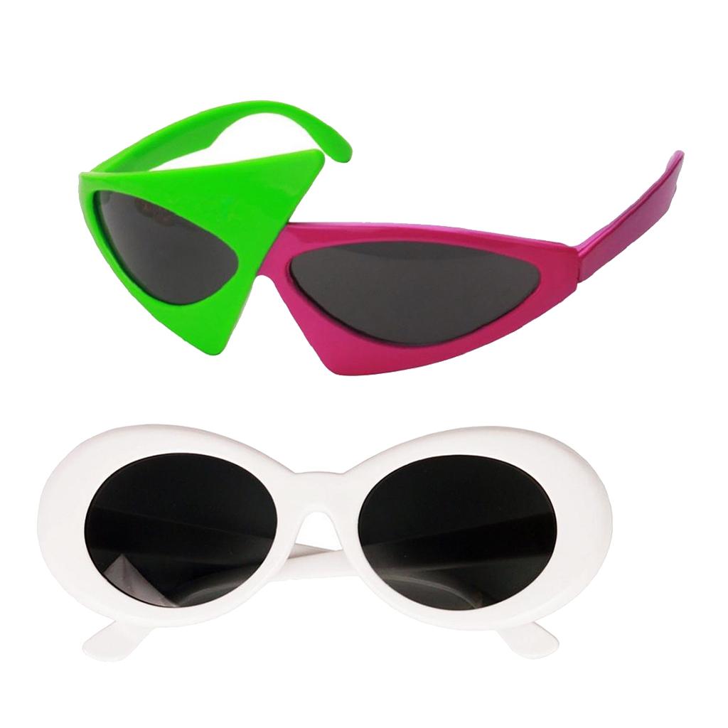 2/pack Novelty Sunglasses Clout Goggles Kurt Cobain Glasses