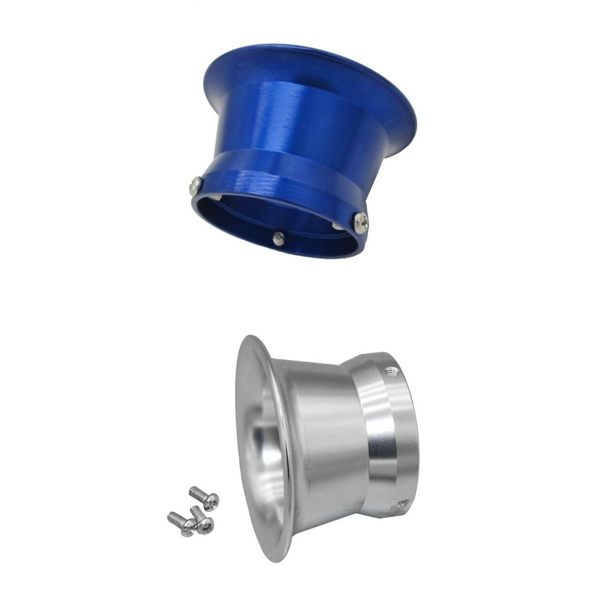 50mm Air Filter Interface Cup for 24/26/28/30mm Motorcycle Carb Silver Blue