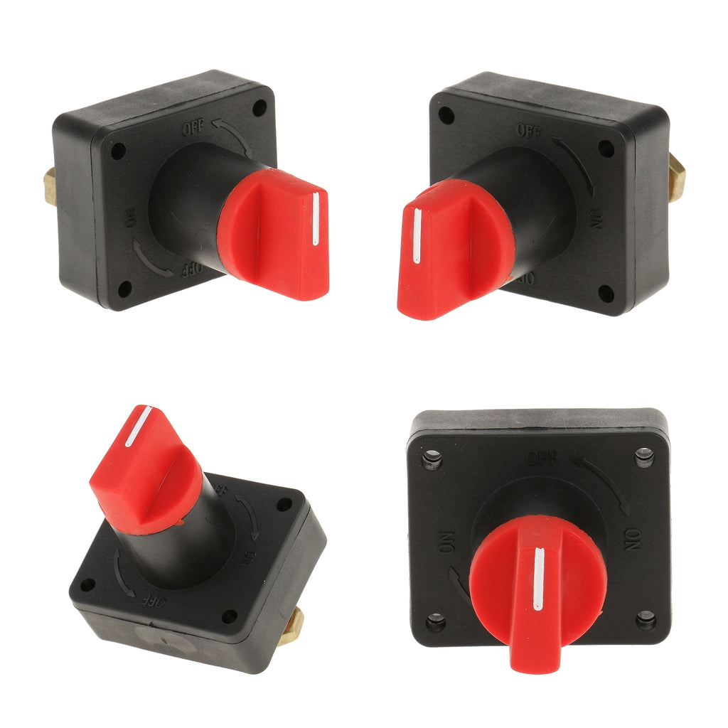 4pcs 100A Car Boat Battery Master Disconnect Rotary Cut Off Isolator Switch