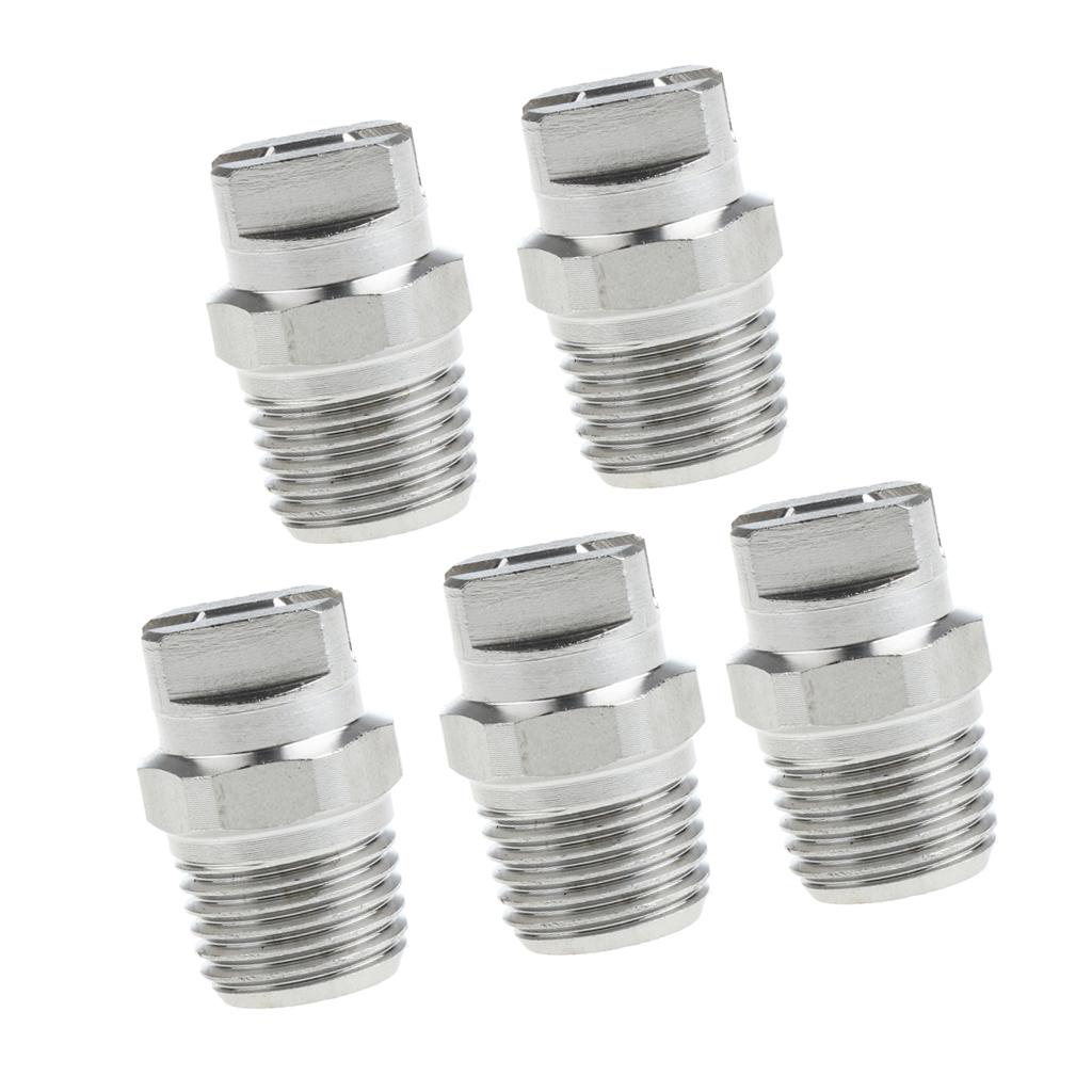 5 Pieces High Pressure Spray Nozzle Tip 1/4 Pressure Washer Accessories"