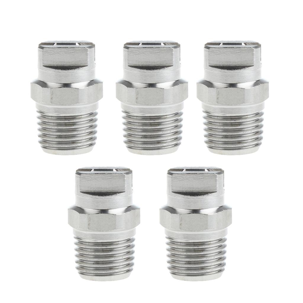 5 Pieces High Pressure Spray Nozzle Tip 1/4 Pressure Washer Accessories"