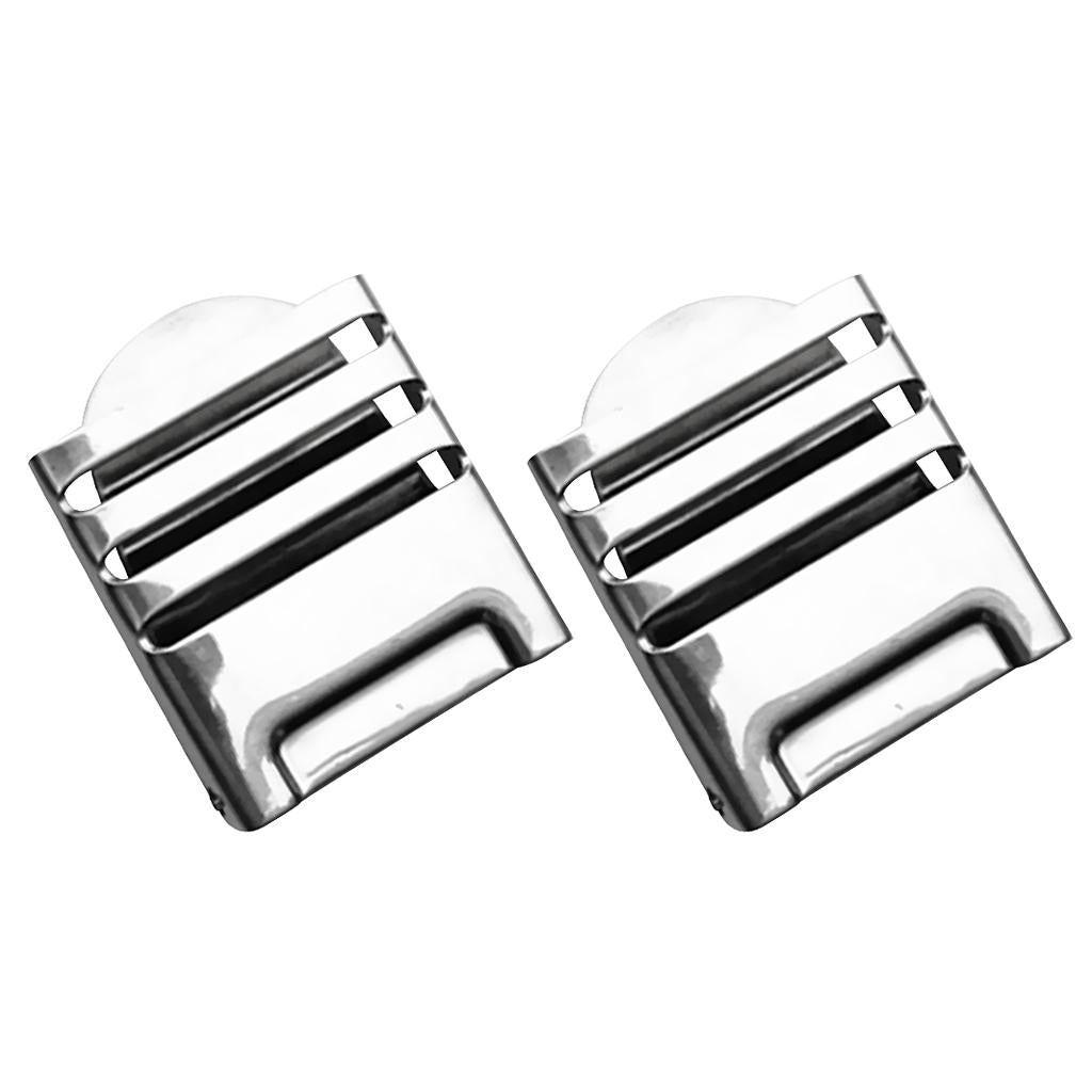 2pcs Stainless Steel Quick Release Weight Belt Buckle Scuba Dive Equipment