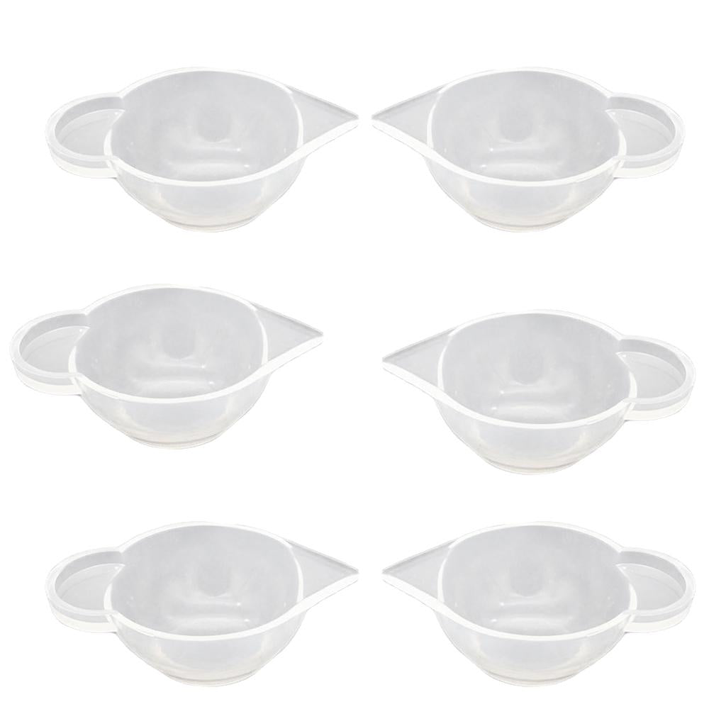 6 Pieces Clear Silicone Liquid Epoxy Resin Casting Jewelry Making DIY Tools