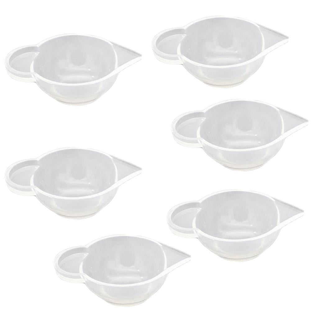 6 Pieces Clear Silicone Liquid Epoxy Resin Casting Jewelry Making DIY Tools