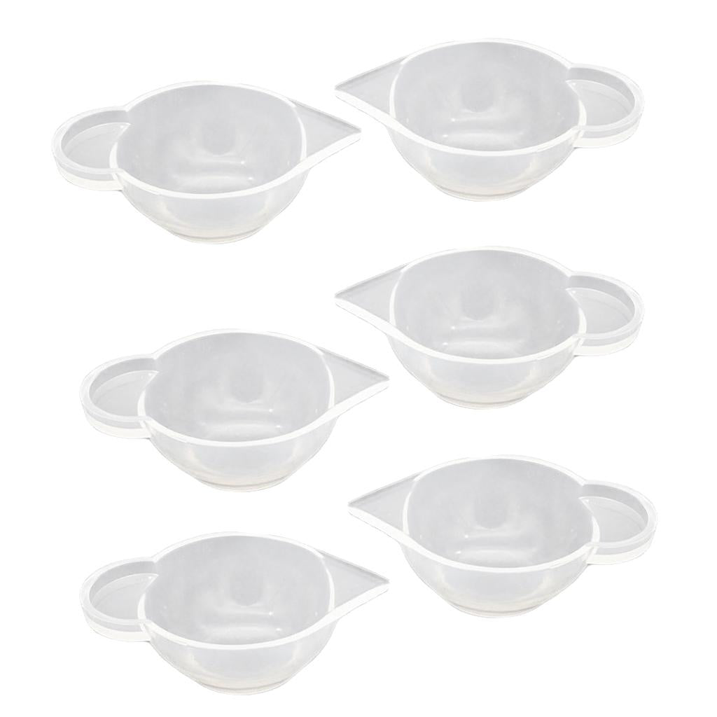 6 Pieces Clear Silicone Liquid Epoxy Resin Casting Jewelry Making DIY Tools