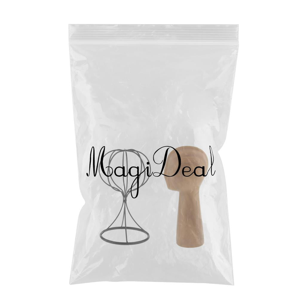 2pcs Mannequin Manikin Head Model Hair Wigs Caps Hat Display Holder Rack
