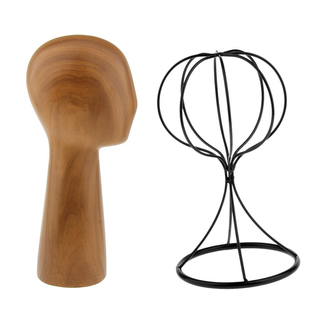 2pcs Mannequin Manikin Head Model Hair Wigs Caps Hat Display Holder Rack