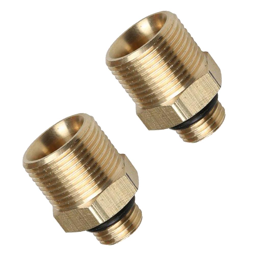 2Pcs Brass Adapter For Snow Foam Lance High Pressure Washer Connector