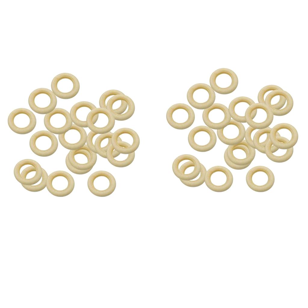 40 Pcs Natural Wood Loop Ring Wood Material for DIY Jewelry Findings 40&30mm