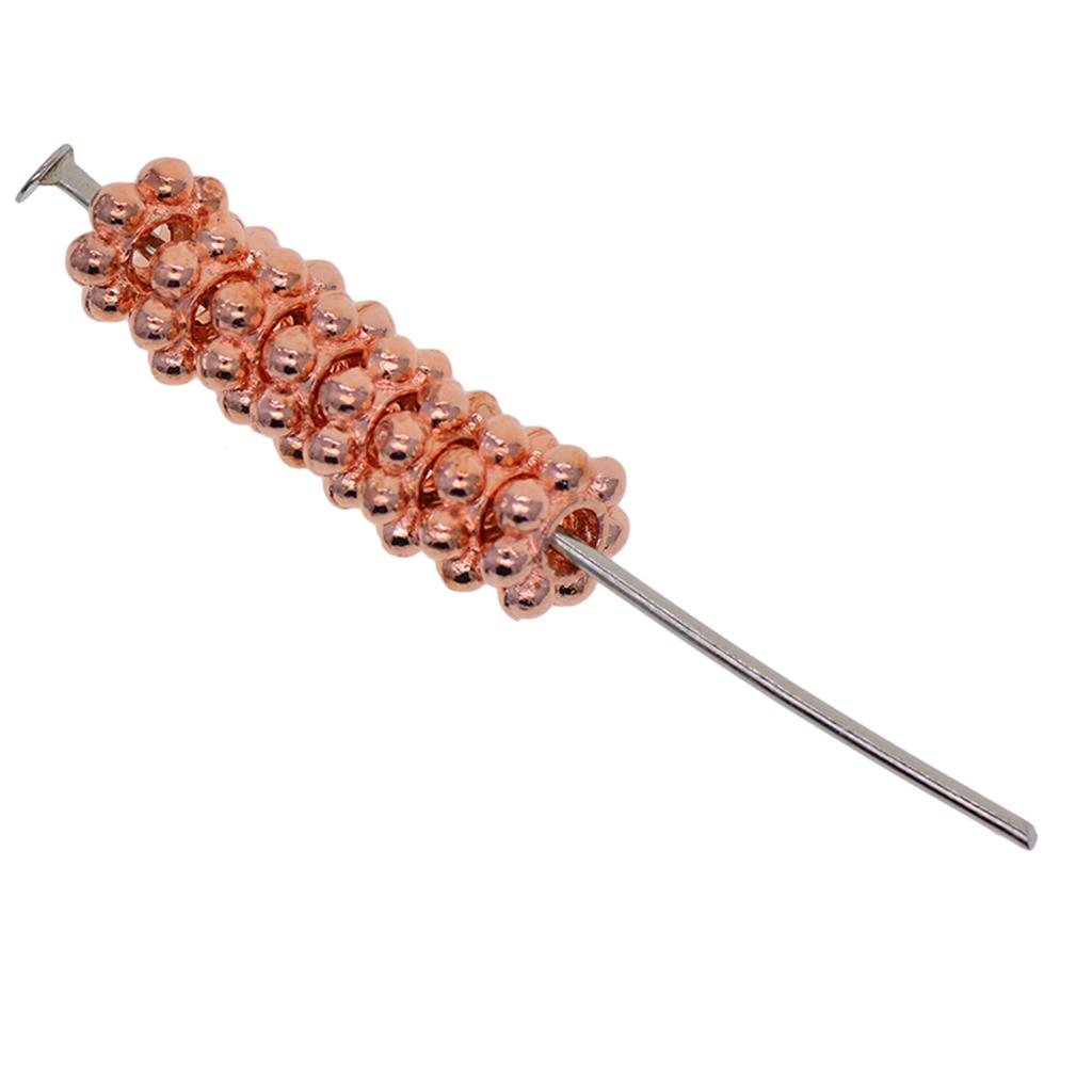 200x Rose Gold Snowflake Flower Spacer Beads Jewelry Findings DIY 6mm+5mm