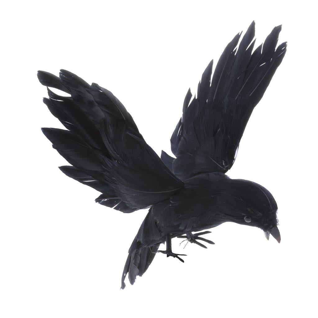 2pcs Artificial Realistic Woodland Birds for Outdoor Garden Home Decoration