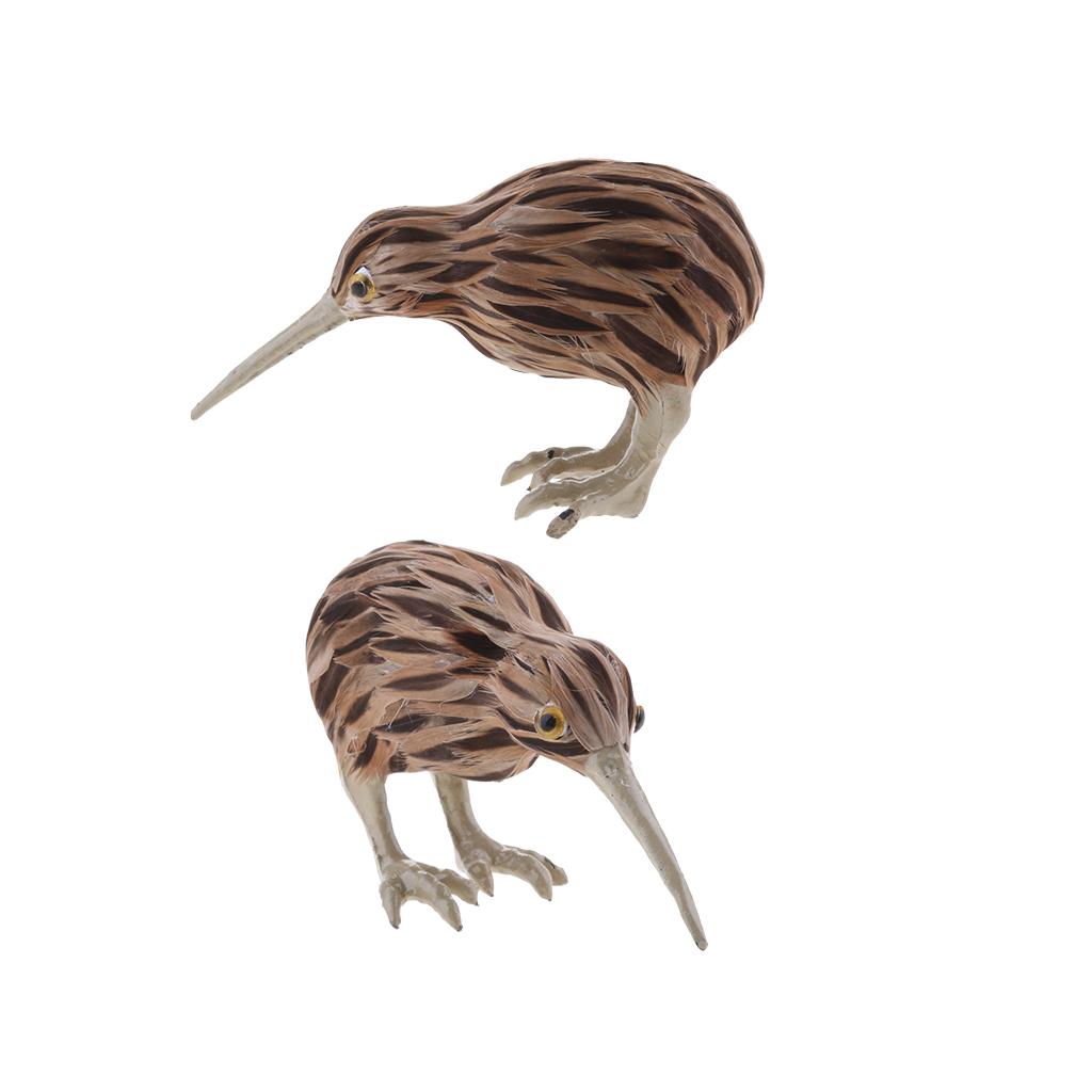 2Pcs Simulated Bird Vivid Garden Home Decor Prop Ornament without tail