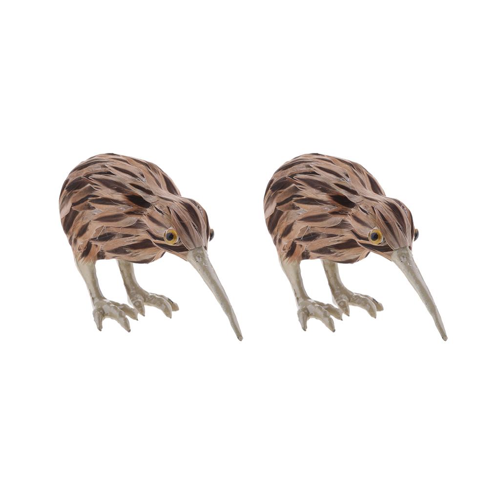 2Pcs Simulated Bird Vivid Garden Home Decor Prop Ornament without tail