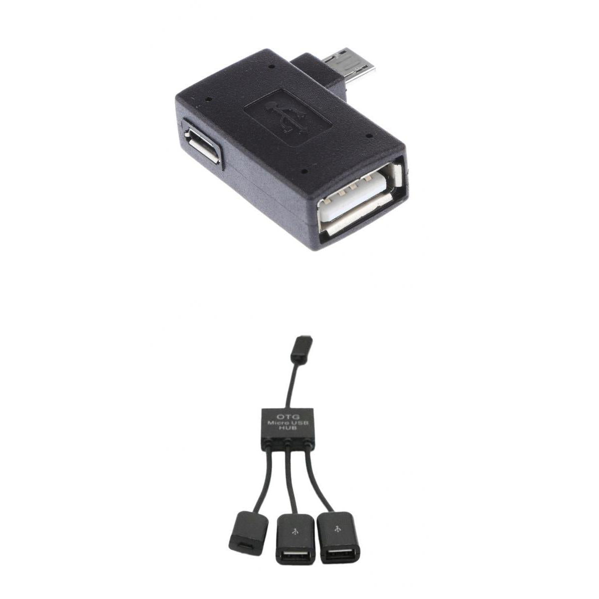 3 in 1 USB 2.0 OTG Cable Extension Adapter+Micro USB 2.0 OTG Host Adapter
