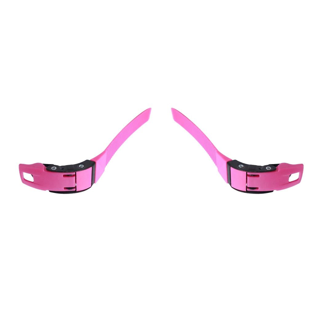 2 Pcs Replacement Inline Roller Skates Shoes Energy Straps with Screws Pink