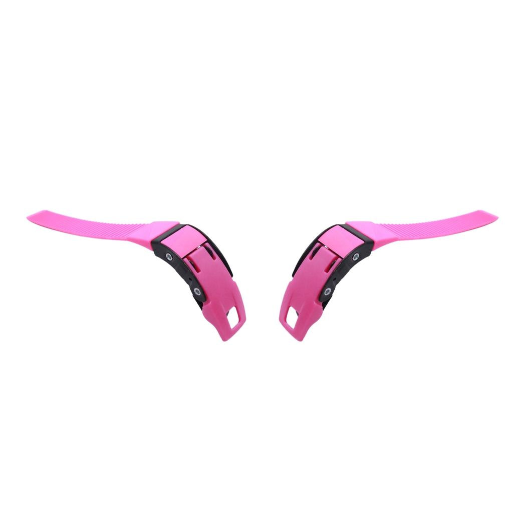 2 Pcs Replacement Inline Roller Skates Shoes Energy Straps with Screws Pink