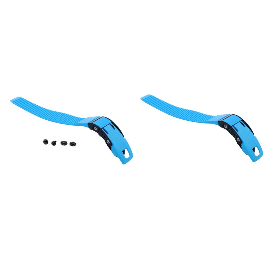 2 Pcs Replacement Inline Roller Skates Shoes Energy Straps with Screws Blue