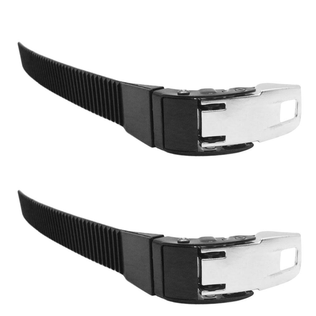 2 Pcs Replacement Inline Roller Skates Shoes Energy Straps with Screws Black