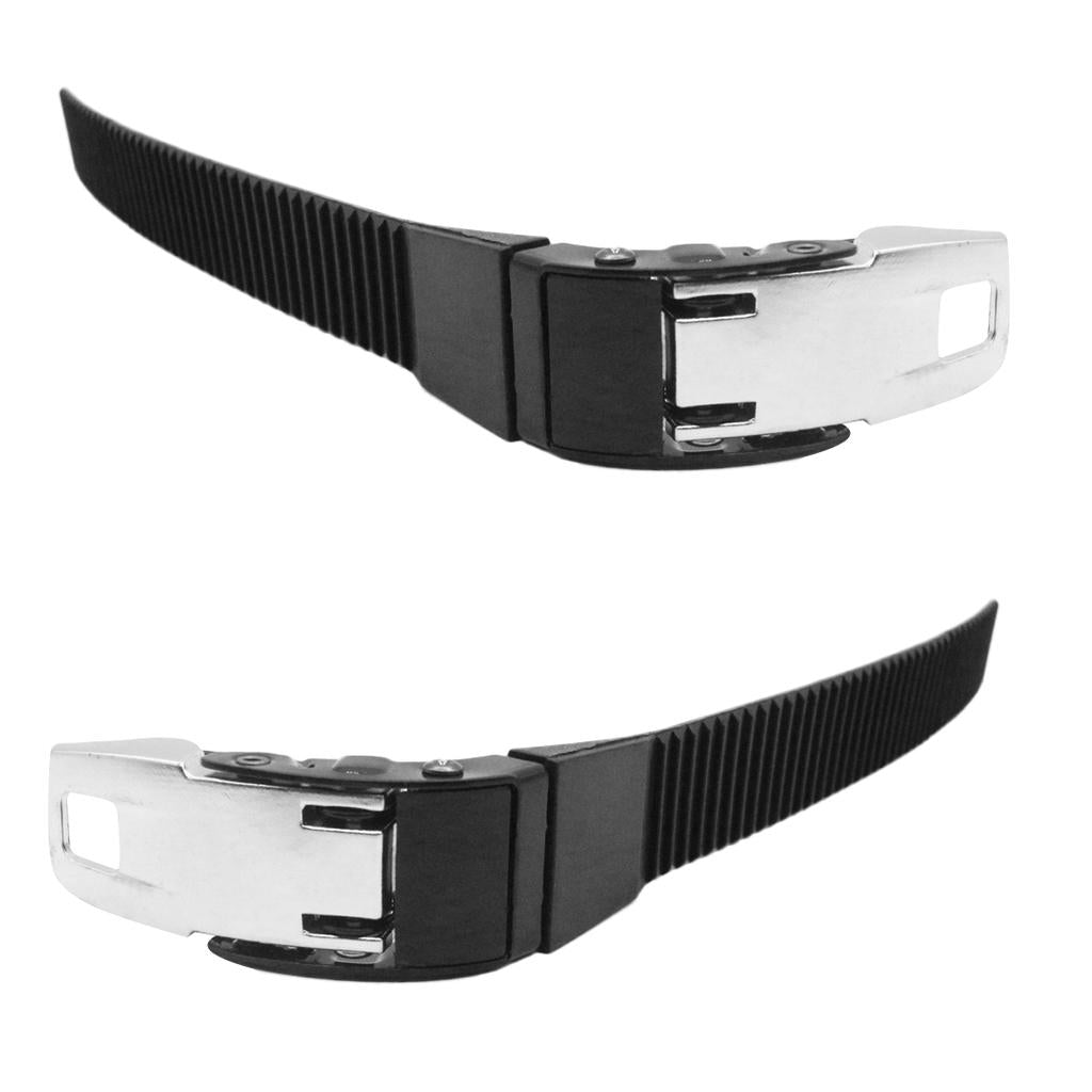 2 Pcs Replacement Inline Roller Skates Shoes Energy Straps with Screws Black