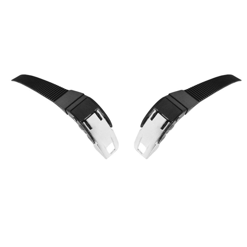 2 Pcs Replacement Inline Roller Skates Shoes Energy Straps with Screws Black