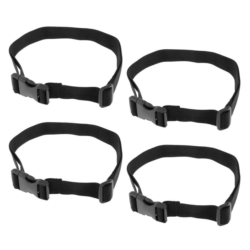 4pieces Heavy Duty Quick-Release Webbing Waist Belt with Buckle Width 2.5cm