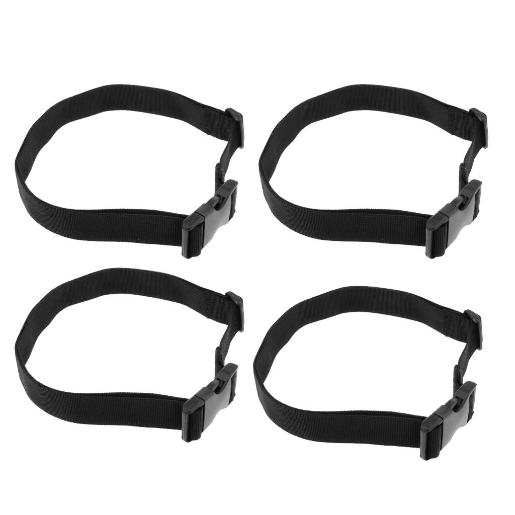 4pieces Heavy Duty Quick-Release Webbing Waist Belt with Buckle Width 2.5cm