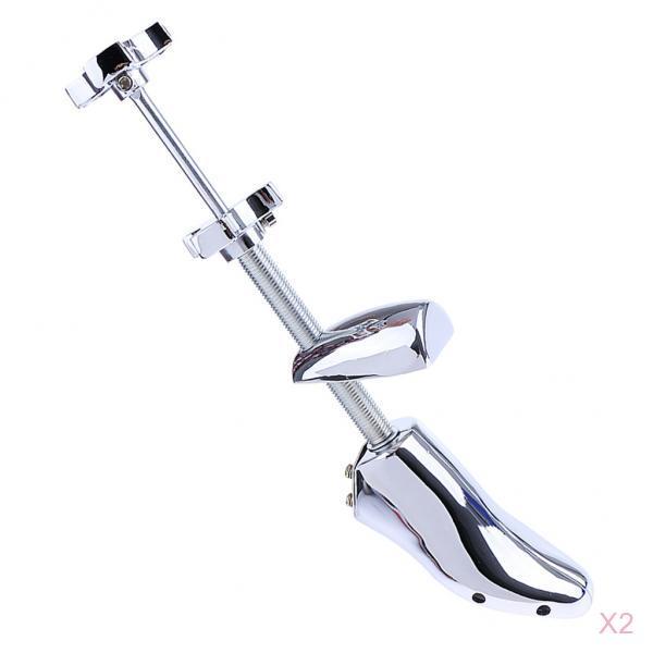 2pieces Adjustable Shoe Stretcher Metal Footwear Extender (EU 39-46)