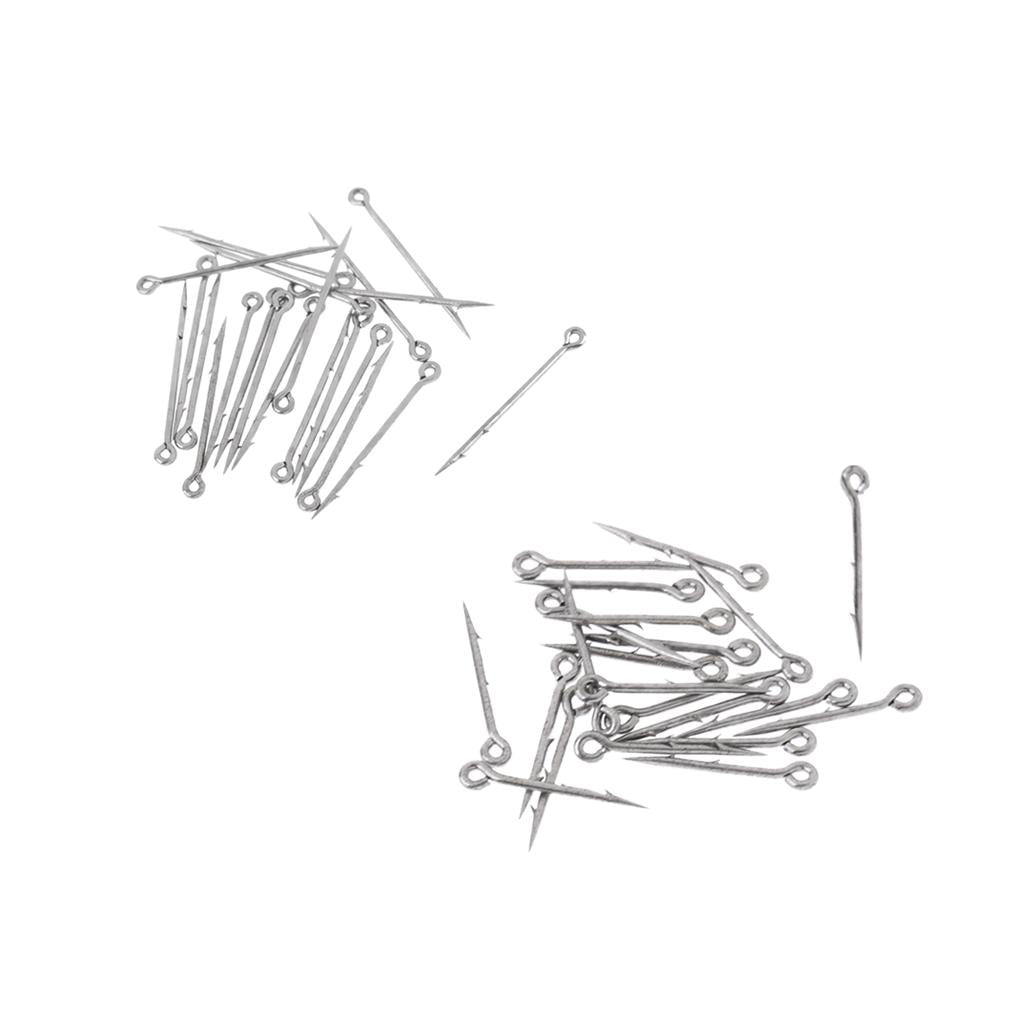 40Pcs High-carbon Steel Sea Fishing Worm Hooks Fishhook Live Bait Hooks