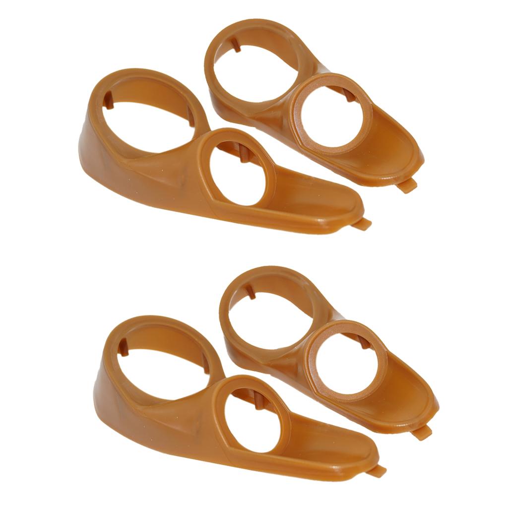 2Pair 3 Way Loudspeaker Module Coaxial Car Speakers Gasket Brown Plastic