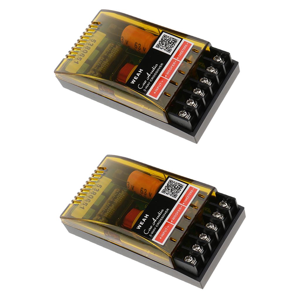 2Pieces 2Way Speaker Frequency Divider Aplifier Crossover Filters Board