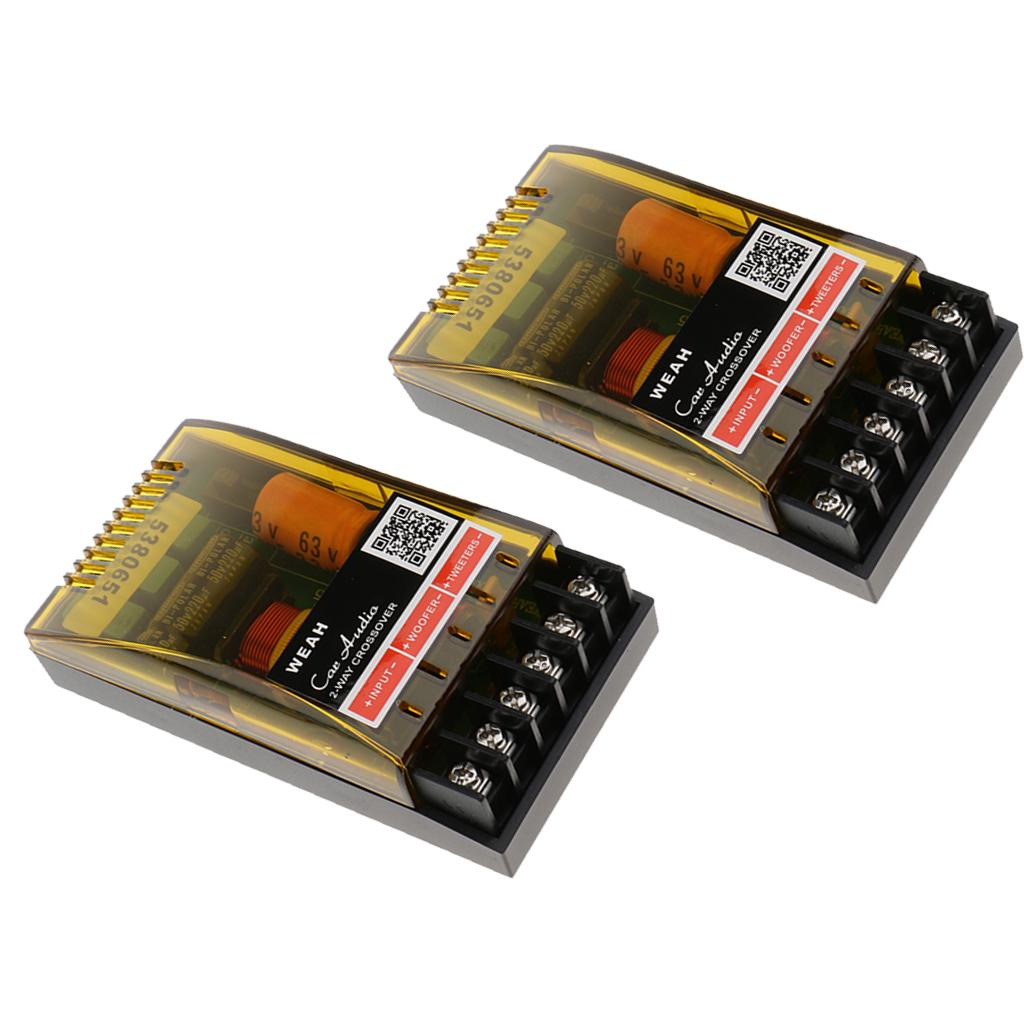 2Pieces 2Way Speaker Frequency Divider Aplifier Crossover Filters Board