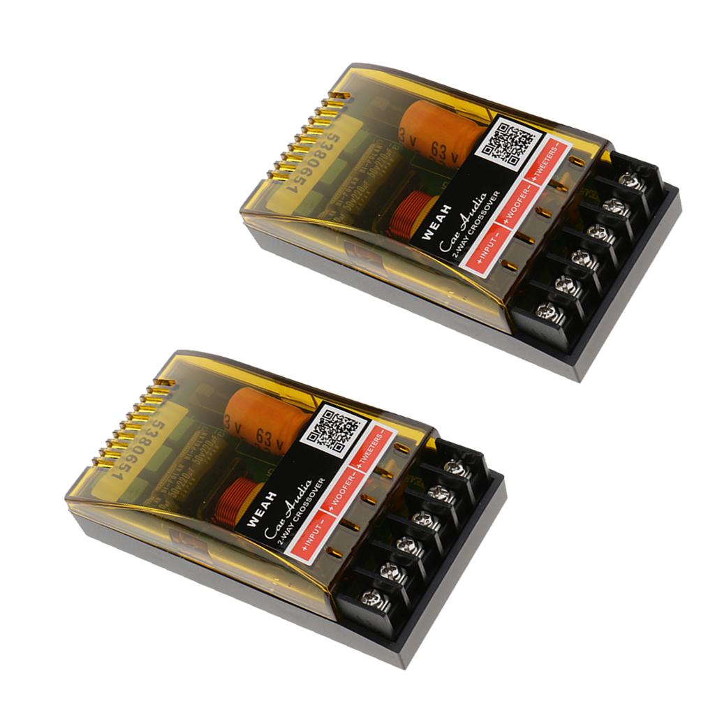 2Pieces 2Way Speaker Frequency Divider Aplifier Crossover Filters Board
