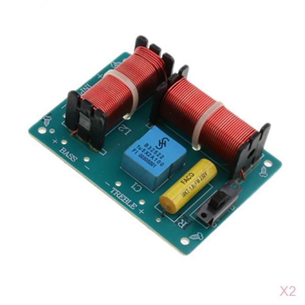 2Pieces 80W High-Low 2 Way HiFi Speaker Frequency Divider Crossover Filters