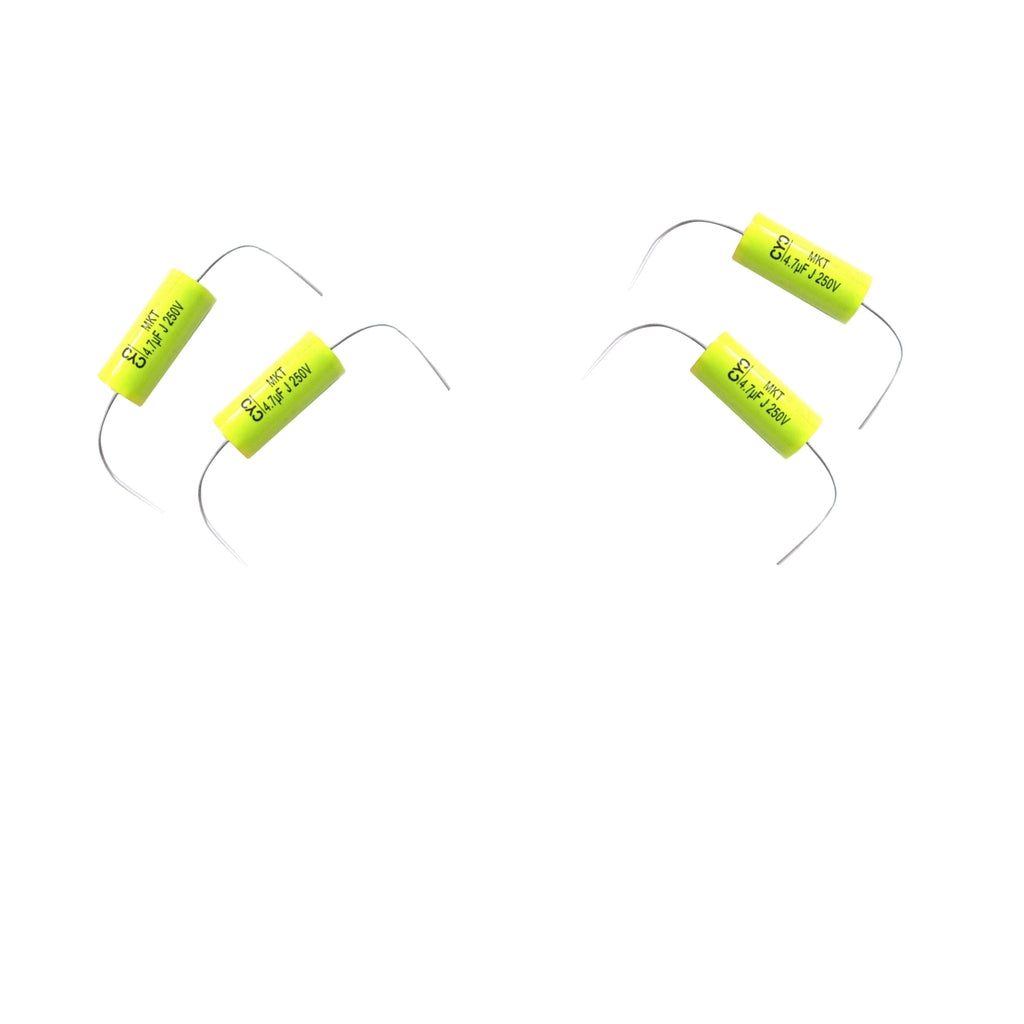 4Pieces 250V 4.7uF Audio Speaker Divider Crossover Non-Polarity Capacitor
