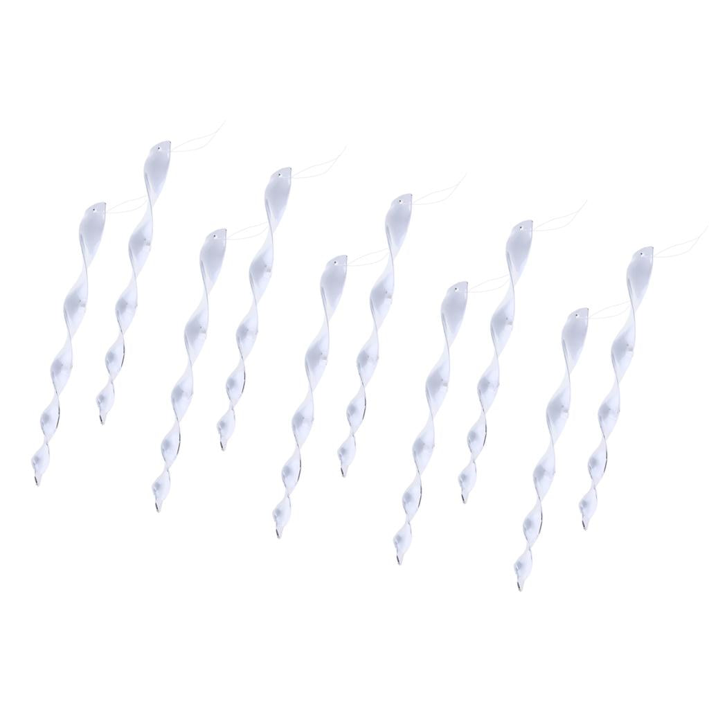 10Pcs Bird Repellent Wind Twisting Scare Rods Reflective Spiral Deterrent