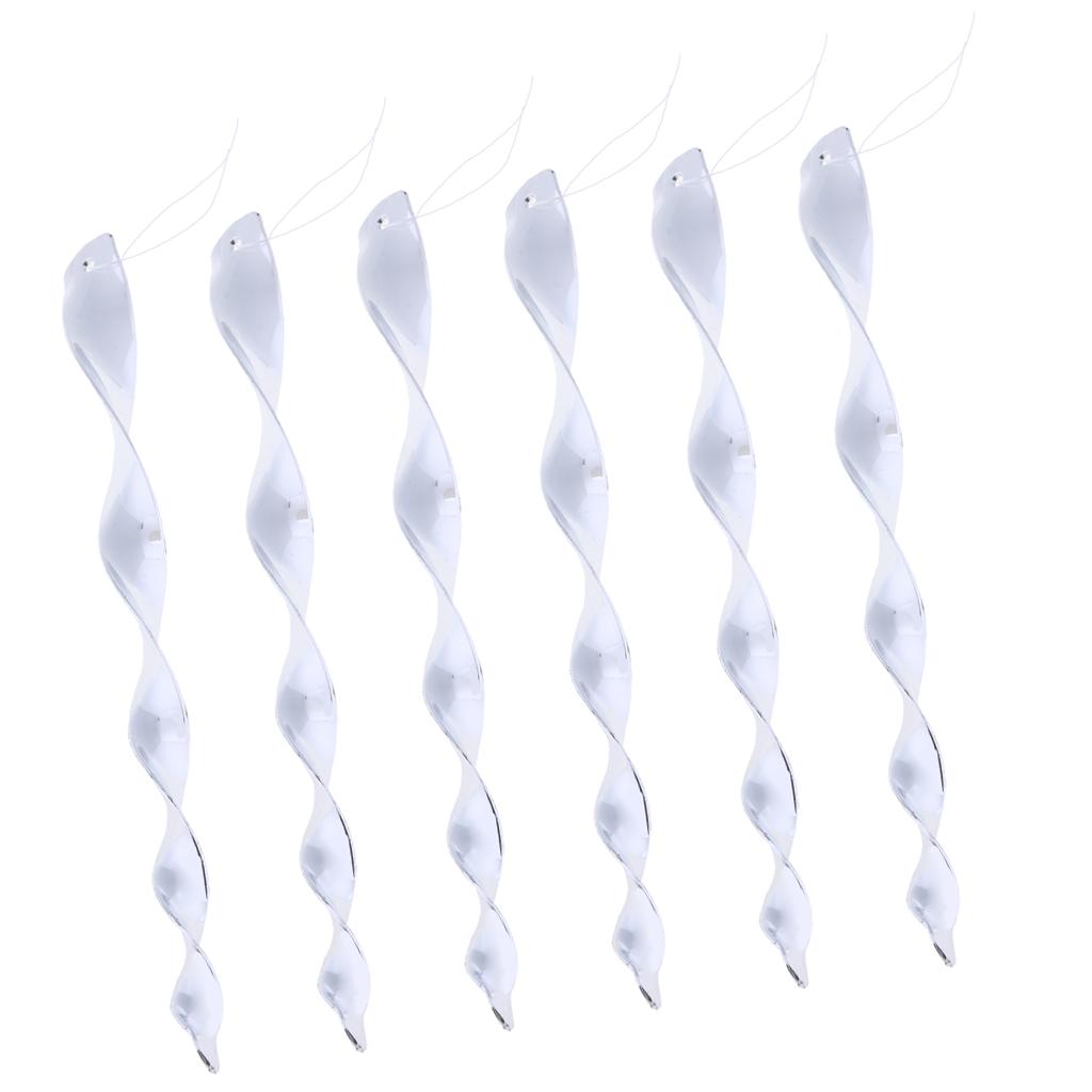 6Pcs Bird Repellent Wind Twisting Scare Rods Reflective Spiral Deterrent